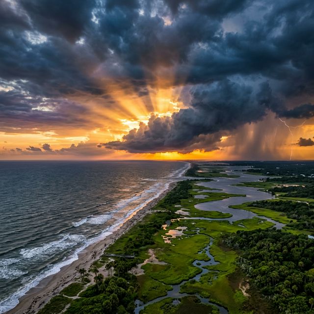 Florida Thunderstorm Breaking