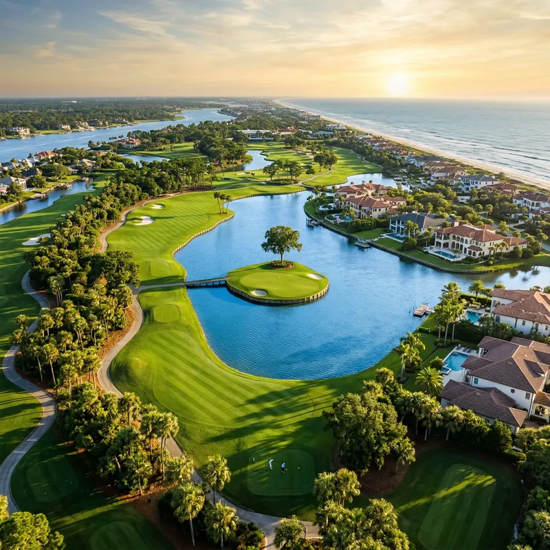 Golf course detail